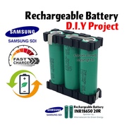 Samsung 18650 20R Battery Pack Custom DIY Lithium Li Ion INR18650 20R 22A 2.0Ah 3S1P 11.1V 12.6V Hea