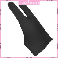 NAV Anti-fouling Gloves Black 2 Fingers Glove for Drawing Writing Digital Tab
