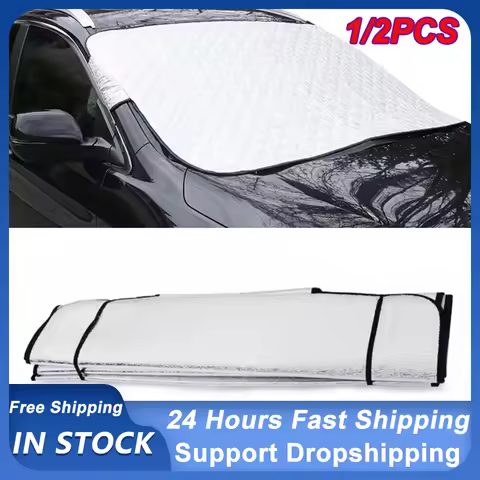 Car Front Snow Frost Cover Windshield Sunshade Protector Auto Windshield Window Snow Cover Winter Ou