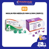 BD INSULIN PEN NEEDLES 100'S - 4MM | 5MM