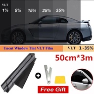 0.5 x 3M Anti-UV Universal Auto Car Home Office Glass Window VLT 1/5/15/25/35/50 Percent Tint Film S
