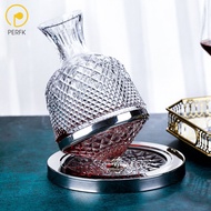 Perfk Crystal Glass Wine Decanter Champagne Liquor Whisky Dispenser Bar Home