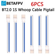 6PCS BETAFPV BT2.0 1S Whoop Cable Pigtail 22AWG with BT2.0 Male Connector for BT2.0 300mAh 1S Batter