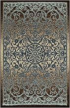 Maples Rugs Pelham Vintage Kitchen Rugs Non Skid Accent Area Carpet [Made in USA], 2'6 x 3'10, Blue/
