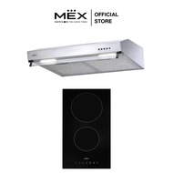 MEX Set รุ่น HVC232 + 2950X60 เตาไฟฟ้าฐานกระจกเซรามิคและเครื่องดูดควันมาตรฐานสเตนเลส สตีล