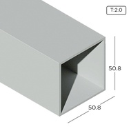 2" x 2" Aluminium Extrusion Square Hollow Frame Profile Thickness 2.00mm HB1616-2 ALUCLASS