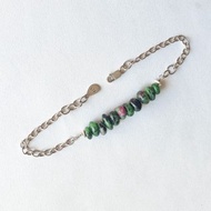 紅寶石黝簾石手鍊，925銀，射手座寶石，農曆新年禮物