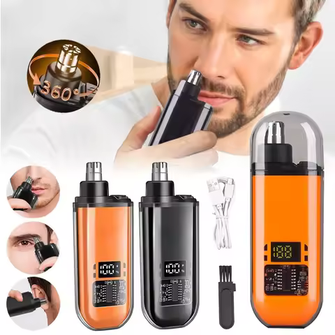 Electric Nose Hair Trimmer Clipper Mini Portable Beard Trimmer for Man USB Rechargeable Trimmer for 