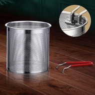 1200ml Stainless Steel Deep Fryer Set with Handle, Small Deep Fryer with Deep Filter Basket
