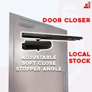 local adjustable door closer set main door stopper hold angle soft hard close
