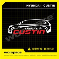 [worxpace] Hyundai Custin Car Sticker