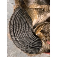 [5meter] 4mm 5mm 10mm Galvanized Steel Wire Rope Cable Heavy Duty Galvanized Wire Rope 6x12+7 Fibre 