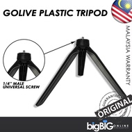 Golive Plastic Table Tripod Lightweight Portable Tripod For Ringlight, Handphone Holder, Small Light