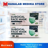 Masker Hijab Surgical 3ply Baymed 50pcs