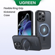 UGREEN Magnetic Kickstand Ring Stand Case Shockproof Cover for iPhone 16 pro 16 Plus