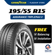 [Installation Provided] Goodyear 195/55R15 Assurance TripleMax 2 Tyre (Worry Free Assurance) - Perso