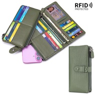 MEIFEI | กระเป๋าถือหลายฟังก์ชัน RFID ความจุใหญ่ ช่องใส่บัตรหลายช่อง ที่ใส่บัตรถอดได้