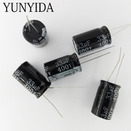 5PCS   400V   10UF  15UF 22UF 33UF  47UF 68UF  82UF 100UF 150UF    Aluminum Electrolytic CapacitorElectronic Component