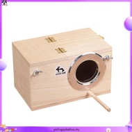 Pet Wood Parakeet Budgie Cockatiel Breeding Nesting Bird Avery Cage Box YW