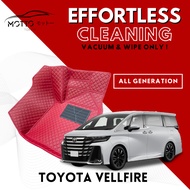 Motto Customised 5D Car Mat Toyota Vellfire (ANH20, AGH30) [PU Leather alas kaki karpet kereta carpe