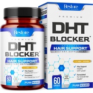DHT Blocker Hair Growth Support Supplement - Supports Healthy Hair Growth, Healthy Thick Strong Hair