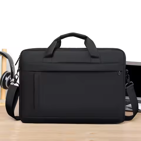 Men's Briefcase, Minimalist Business Shoulder Bag, Men's Messenger Bag, Large Capacity Office Tote, 