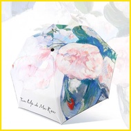 ✗ ✸ ◿ Umbrella Automatic UV Protection Folding Fibrella Small Umbrella for Kids Girls Student Aesth