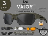 Wiley-X VALOR v.2.5{3 Lens} Matte Army Green Frame[Limited]{CHVAL06G}สินค้าที่ร้านขายของแท้100%