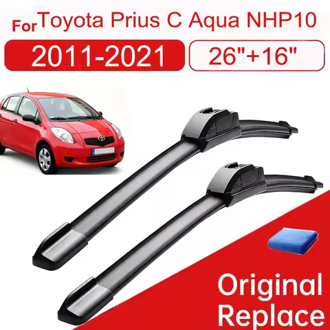 Car Front Wiper Blade For Toyota Prius C Aqua NHP10 2011~2021 Windscreen Windshield Windows Car Wipe
