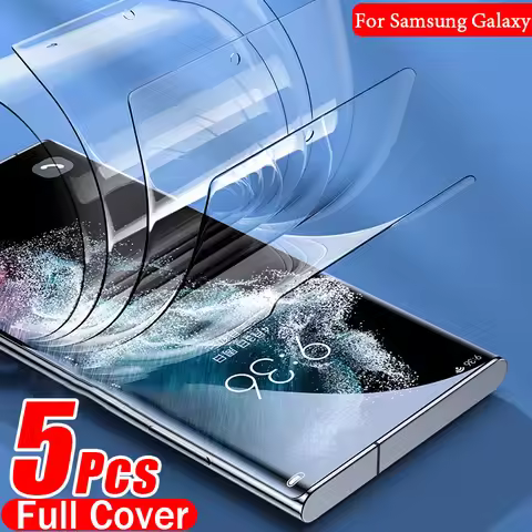 HD Hydrogel Film For Samsung Galaxy S25 S24 S23 S22 S21 S20 Plus Ultra Full Cover Screen Protector A