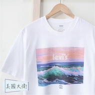 < American David > LEVIS Short-Sleeved Top Clothes T-Shirt Short T Tee Tops Men levi's Clothing Pict