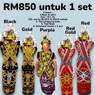 FULL Set ta’ah baju dan skirt orang ulu perempuan kenyah kayan leto majlis adat berian kahwin