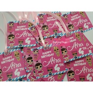 Thank you card / BirthdayTAG Card Birthday Greeting Card/ Souvenir Hampers Nasi Bento LOL Surprise