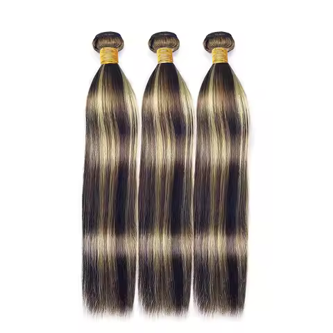 P1B/27 Straight Human Hair Bundles 12A Brazilian Virgin Remy 100% Human Hair Extensions 1/3/4 pcs Bu