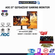 [ผ่อน 0% 10 ด.]AOC 27" Q27G4ZD/67 GAMING MONITOR (QD-OLED QHD 240Hz)/ประกัน 3 Years Onsite + BKK ONL
