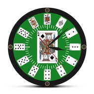 12 Inch Poker Clock Spade Playing Cards Texas Hold 'em Inspired Modern Poker Bridge Wall Clock Watch