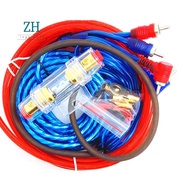 1500W Audio Speakers Wiring Kit 8GA Car Subwoofer Cable 60 AMP Fuse Holder Speaker Installation Wire