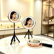 85cm High Retractable Makeup Mirror Double-Sided Makeup Mirror Handheld Mirror 8 Inch 9 Inch 10 Inch