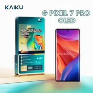 KAIKU LCD for Gogle PIXEL 7 Pro (6.7-Inch GP4BC) Fullset Tucshcreen Fingerprint On Black