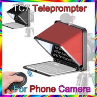 LENSGO TC7 Fold Prompter Portable Teleprompter For Phone Camera for Live Interview Video for 7.9 inc