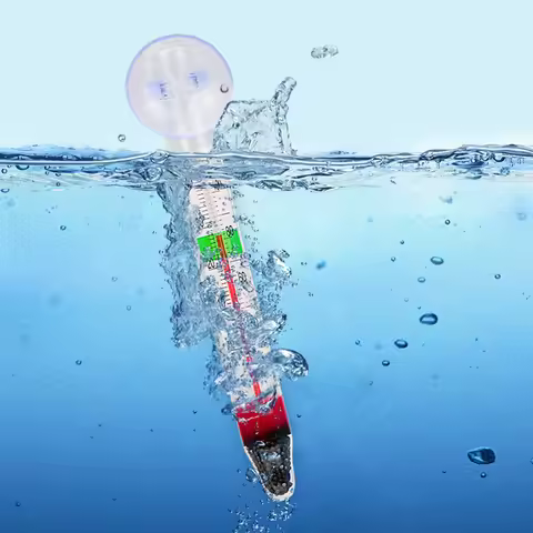 Aquarium Thermometer Submersible Glass Fish Tank Accessories for Water Temperature Measurement Water