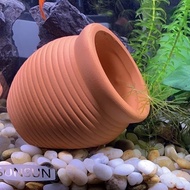 Ceramics Jar Tank Decoration Aquarium Shelter Cave for Amano Shrimp Cichlid Bonsai Fish Spawning Bre