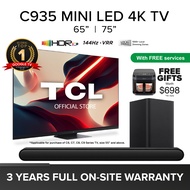 TCL C935 Mini LED 4K Google TV Android TV 65 75 inch | HDR 10+ | IMAX Enhanced | Dolby Vision IQ | Dolby Atmos | MEMC | 144 Hz VRR