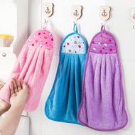Hand Towel Kitchen Bathroom Hanging Coral Velvet Towel Hanging Kitchen Towel Cleaning Towel