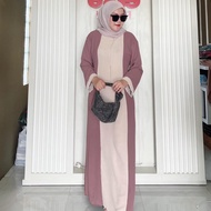 Gamis Abaya Terbaru 2025 Crinkle Annora Mewah Elegan