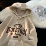 HOODIE NUDETION-SWEATSHIRT-OUTERWEAR-BLACK-MEN-WOMEN-HOODIE-THICK-HOODIE-KECE-AESTHETIC-HOODIE-KOREA