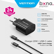 Vention Adapter Charger Type C 20W PD Bundling Type C to C 3A