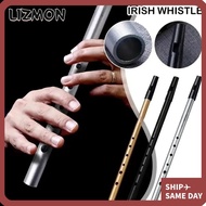 LIZMON Aluminum Tin Whistle, C/D Key 6 Holes Irish Whistle Flute, Portable Rich Tone Easy-to-learn I