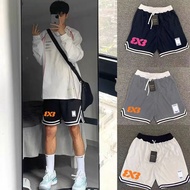 National Trendy Original Co-Branded 3V3 American Style Knee-Length Basketball Shorts Quick-Drying Lo