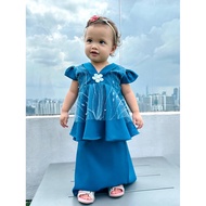 Baju raya 2026 murah baju raya baby girl budak perempuan baju newborn teal blue fuschia pink sage gr